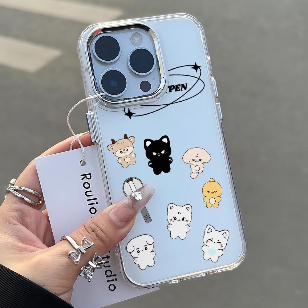 Kpop E-ENHYPENS Phone Case for Samsung Galaxy S25 S24 S23 S22 S21 S20 Note20 FE Ultra Edge Plus 4G 5G Transparent Soft Cover