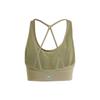 adidas By Stella McCartney Medium Support Cross-Back Sports Bra Olive Green Women IT5717