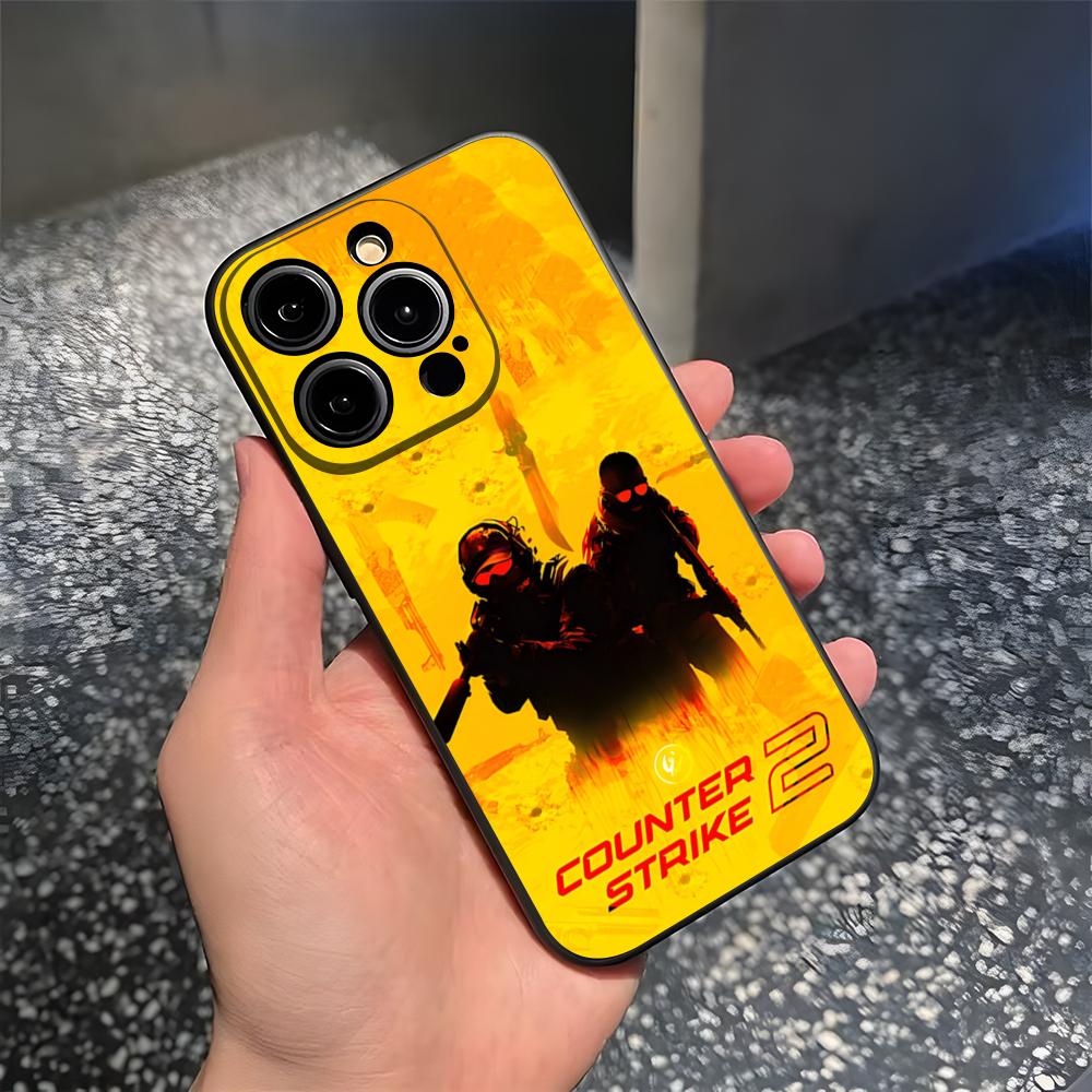 Game C-Counter-Strike CS2 Phone Case For 15 Pro Max Iphone 14 16 Pro Max 12 15 Plus 13 Pro 11 Xr X Xs 8 7 Plus Silicone Cover