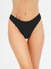 Cotton Thong with Lace Trim ISSA Plus