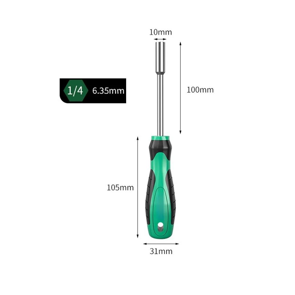 Hexagonal Nut Wrench Metric Nut Driver Hollow Shafts Socket Screwdriver Batch Head 50/65/70/90mm Manual Socket Wrench Set