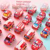 Cartoon Mini Pull Back Fire Truck Police Car Toys for Birthday Party Favors Campus Rewards Gift