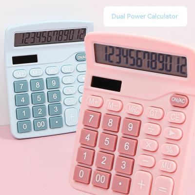 12místná elektronická kalkulačka Solární kalkulačka Kalkulačka s duálním napájením pro domácí kancelář Školní finanční účetní nástroje