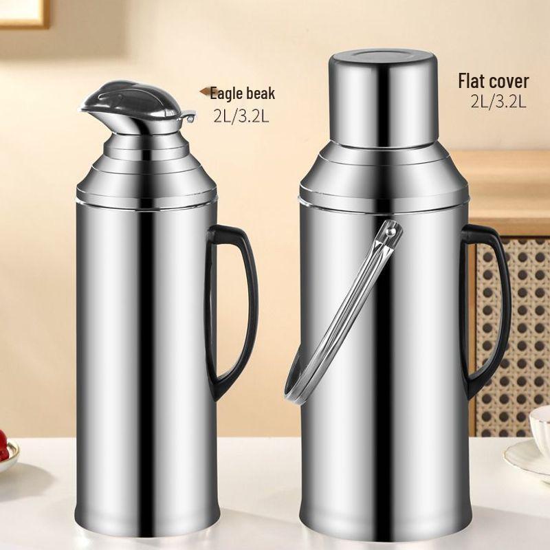Large Capacity Double-Layer Stainless Steel Insulated Hot Water Bottle
