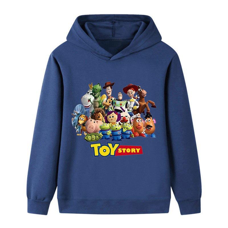Adorable Toy Story Characters Light Purple Hoodie for Kids – Energetic Spring & Autumn Cartoon Jacket