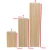 10Pcs Unfinished Wooden Rectangular Plaque Board Natural Pine Wooden Blocks Panels for Paintings DIY Art Craft