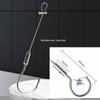 Adjustable Stainless Steel Wire Rope Safety Sling with Lock Hook