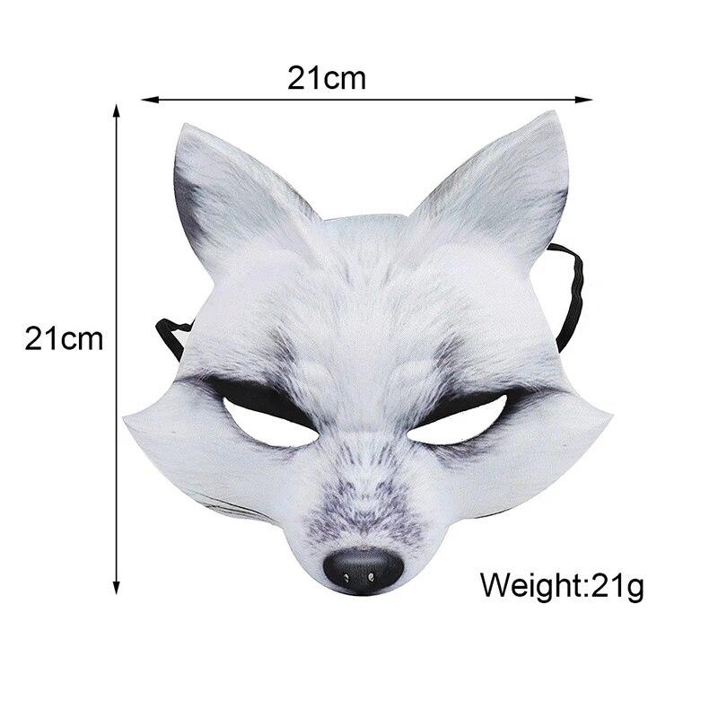 Masque d'Halloween masques de mascarade maquillage masque facial masque Animal masques de fête bal masqué accessoires de Cosplay masques fête costumée