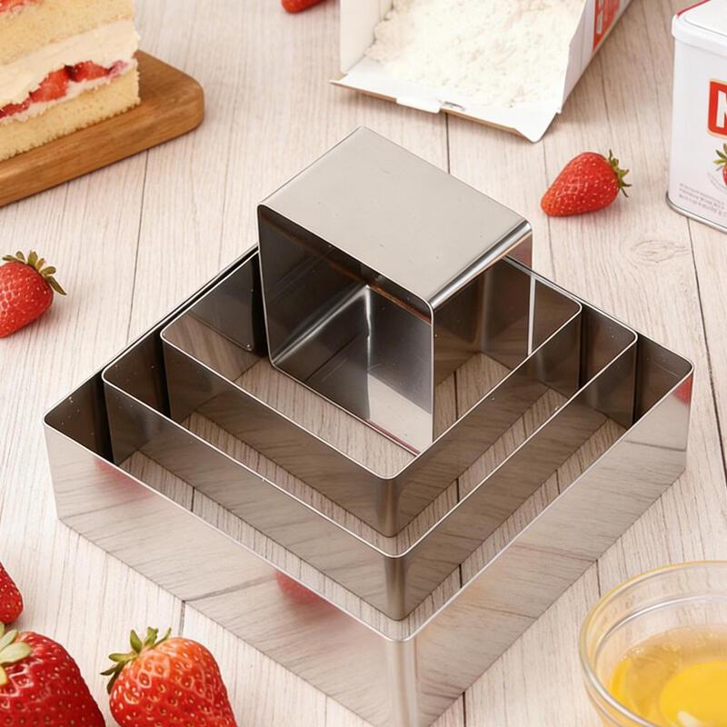 MDNG Square Mousse Ring Cake Mold (Set of 2)