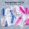 Wearable Nail Toolkit: Jelly Glue Solid Gel & Disposable Manicure Tools.