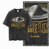 G Acid Washed Black Streetwear  Cotton  Space Printed Unisexs Tshirt   Big Size Cool Vintage Oneck Unisexs Tee Tshirt
