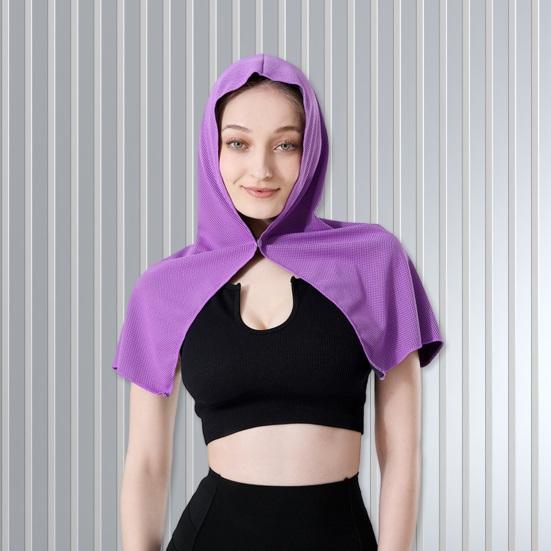 Cooling Towel U-shaped Hoodie Beach Camping Gym Sun Protection Quick Drying Head Protection Cooling Cloth Sunscreen Bandana Kerchief