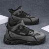 Shoes winter outdoor mountaineering thick-soled Martin boots rotating buckle retro casual non-slip wear-resistant shoes