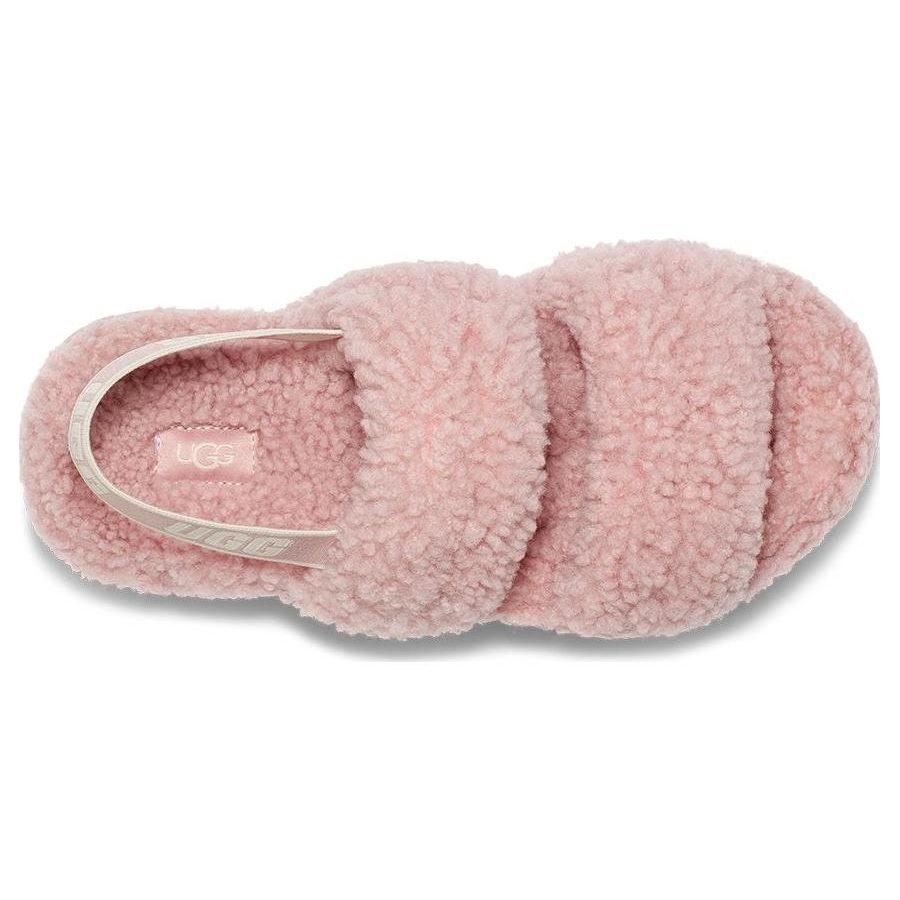 UGG Oh Fluffita Clean/Simple Fashion Fleece Lined Mules Fuzzy Slippers Women's Rose Gray 1120876-RSGRY