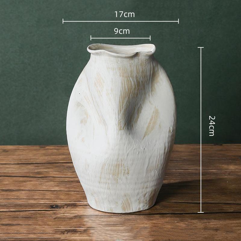 Keramikvase Handgefertigt Grobkeramik Blumenvase Keramik Handwerk Blumenarrangement Zubehör Heimdekoration