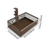 Desk Organizer Serving Tray Metal Sturdy Under Drawer Table Storage Basket for Home