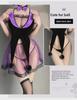 Manyan Sexy Lace Halter Neck Halloween Bunny Girl Witch Costume 