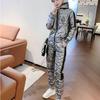 Winter Cotton Clothes Cotton Jackets Cotton Pants Sports Fashion Two-piece Set Women's Fitness Running Clothes Loose Korean Set