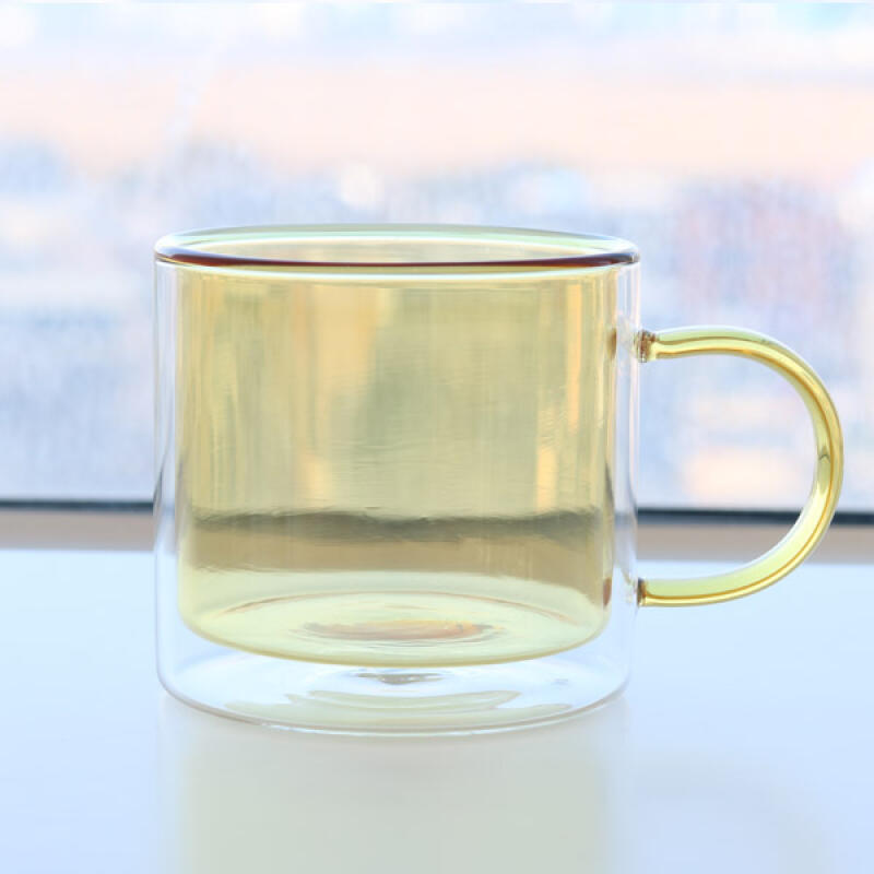 Pastel Double Glass Mug 350ml 1pc (color selection)