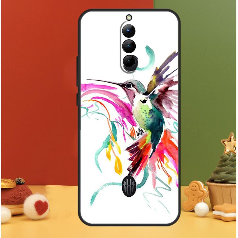 Hummingbird and Flowers Case For ZTE Nubia Red Magic 9 Pro Plus RedMagic 8 8S Pro Plus 6 7 6S 7S Pro 5G 5S 6R Cover