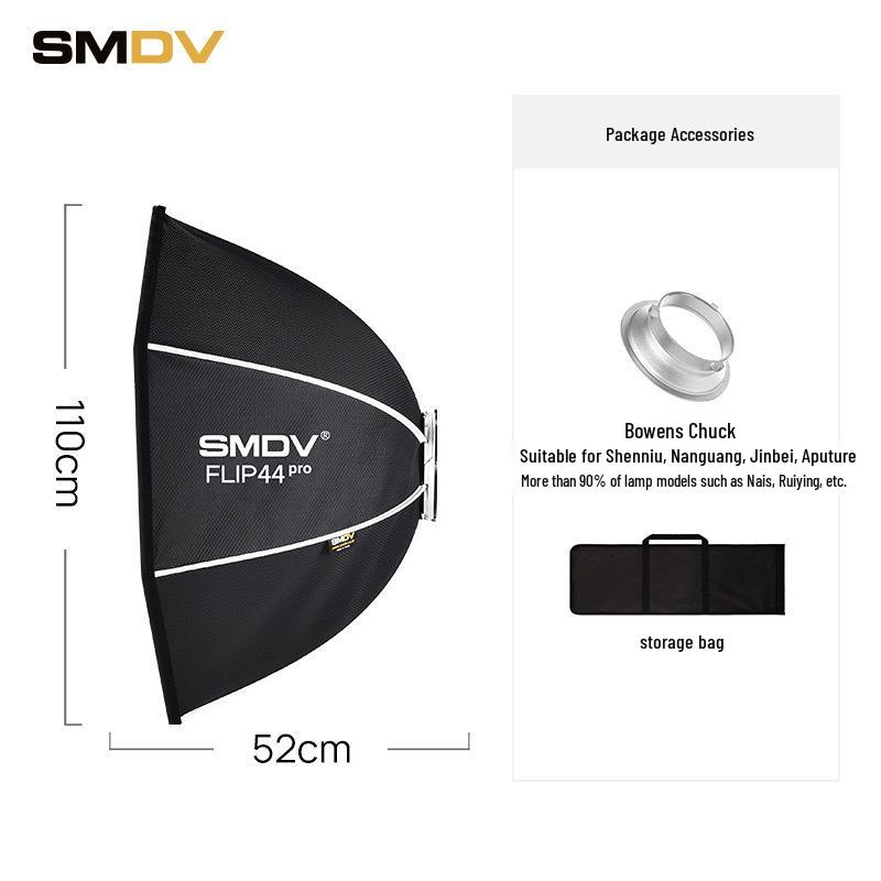 SMDV Flip36/44 Pro Восьмигранный быстросъемный студийный софтбокс с сотами