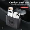 Kdvns0 Pour Siège Auto Volvo Poubelle de Dossier ABS Bac de Rangement de Porte avec Couvercle à Poussoir V60 V50 V40 S80 S60 S90 C40 XC40 V70 XC70 XC60 XC90