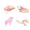 Four-color Feather Yarn Knitted Plant Gel Gloves Men's and Women's Gel Gloves