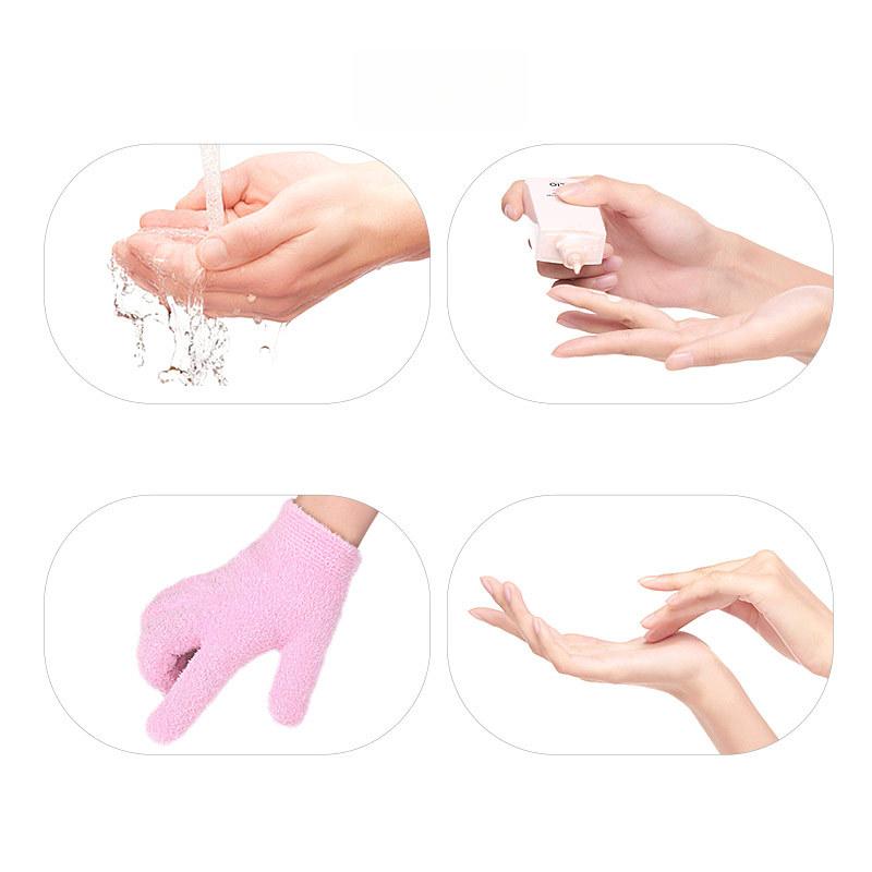 Four-color Feather Yarn Knitted Plant Gel Gloves Men's and Women's Gel Gloves