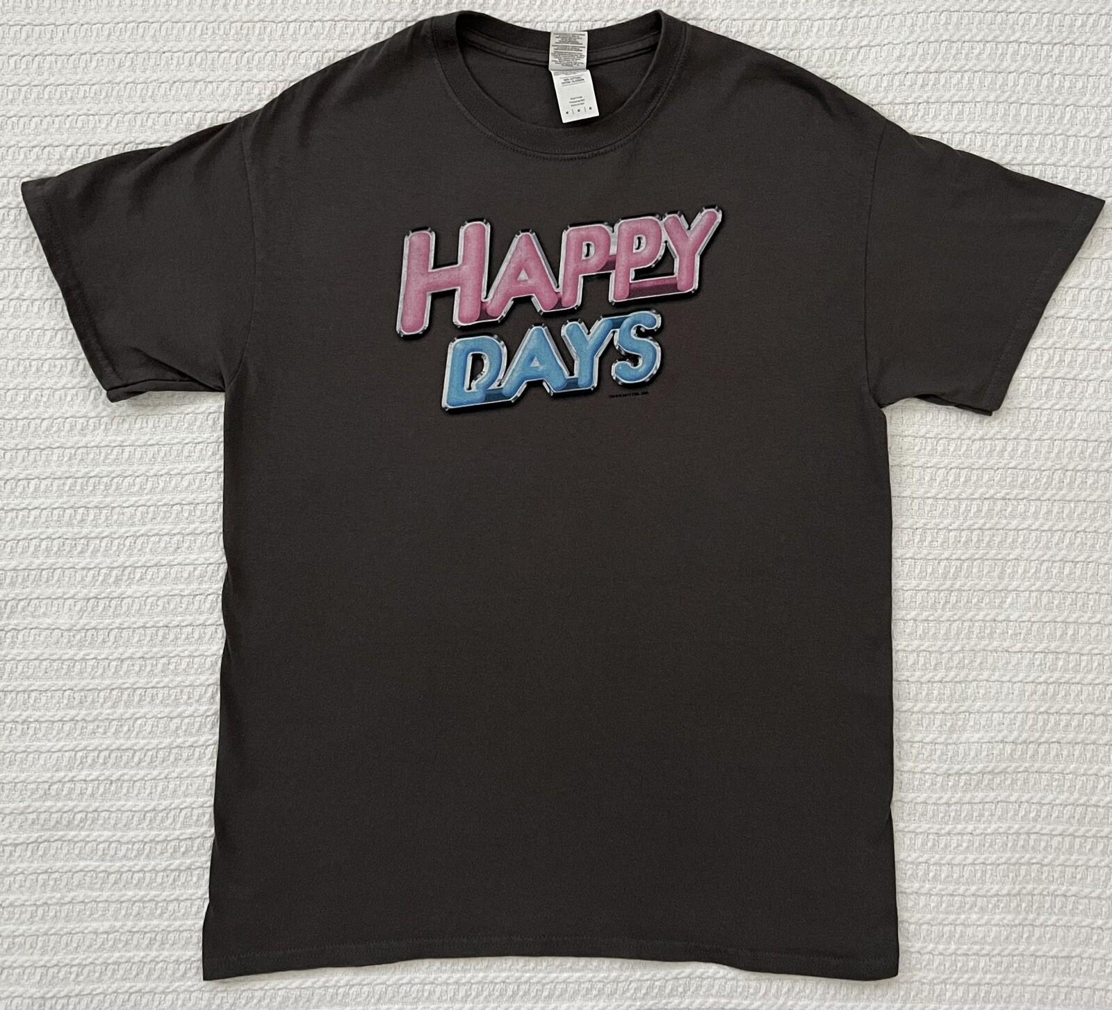Television Happy Days T Shirt 2017 TV Show The Fonz Grey M 19” X 27” XXL