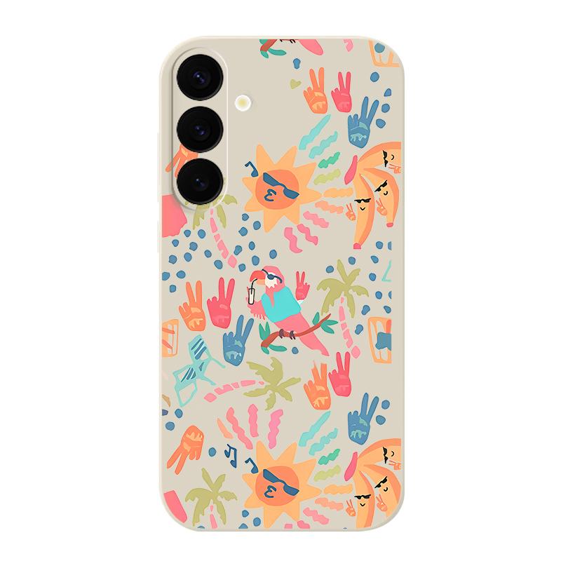 Colorful Cartoon Pattern Case For Samsung Galaxy S25 Ultra S24 S23 S22 Plus S21 S25 FE Magnetic For Magsafe Soft Silicone Cover