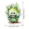 Delightful Acrylic Monster Hanging Keychain Multifunctional Car Decoration Gift For Occasions Festive
