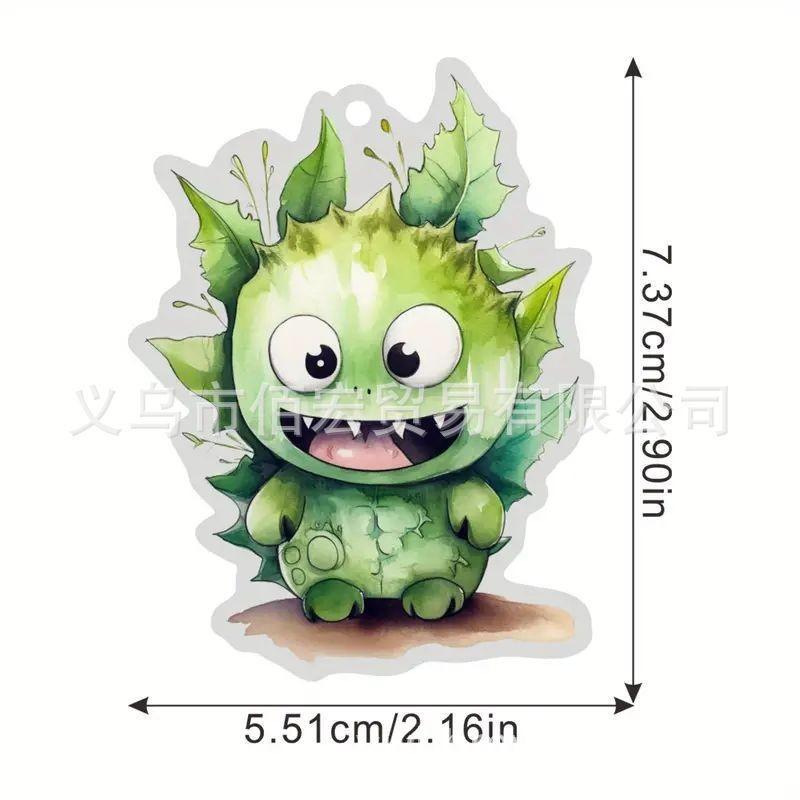 Delightful Acrylic Monster Hanging Keychain Multifunctional Car Decoration Gift For Occasions Festive