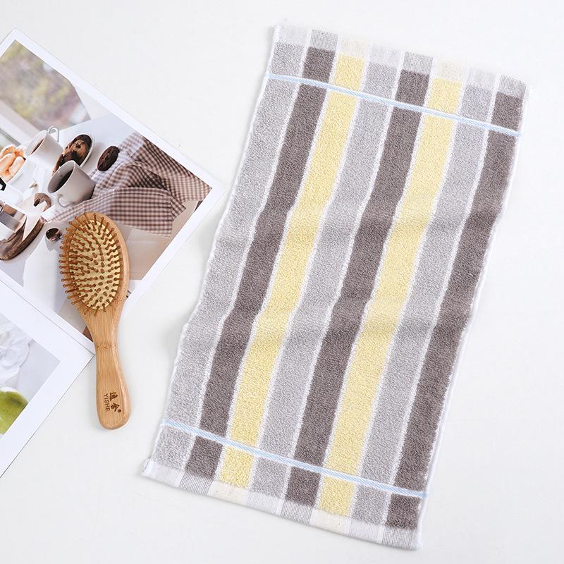 Kinder Weiches & Saugfähiges Baumwoll-Streifenhandtuch 25x50cm zum Hände- und Gesichtwaschen
