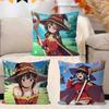 Konosuba-Anime-M-Megumin Personalized Pillow Cover Kids Bedroom Wild Party Decor Pillowcase Kid Birthday Shower Gift