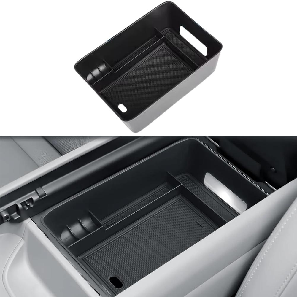 For Santa Fe MX5 Car Center Console Armrest Storage Box Tray With Cup Holder Auto Insert Glove Pallet Organizer Under Tools