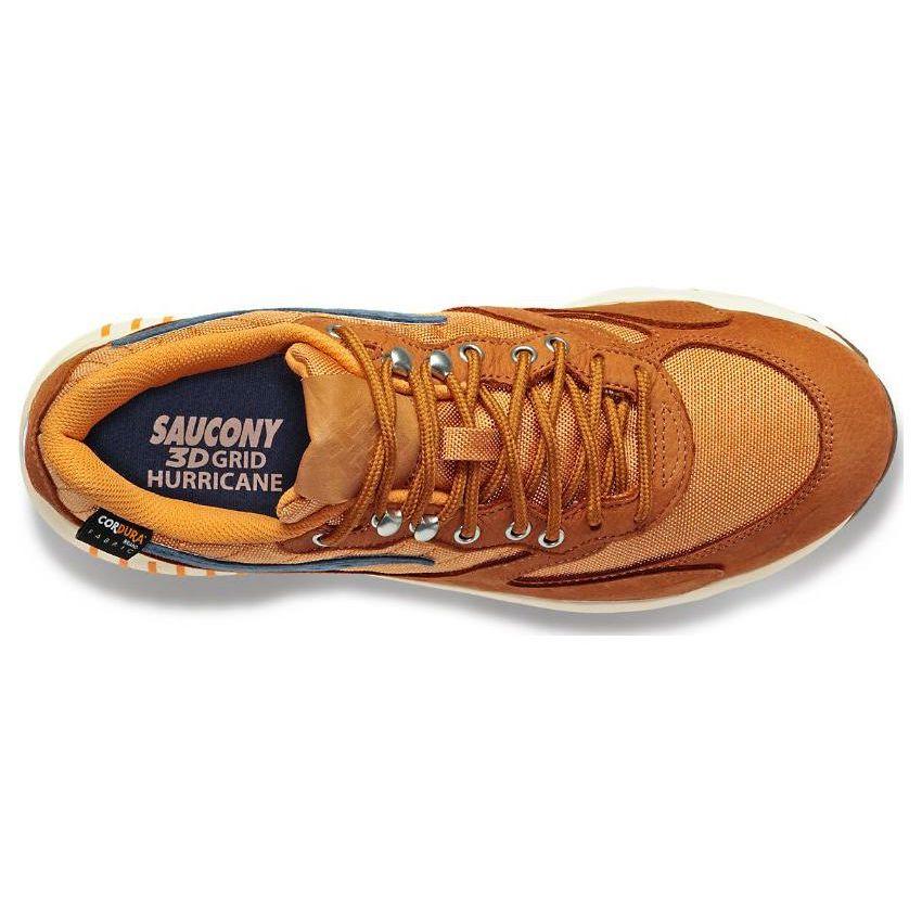SAUCONY 3D Grid Hurricane Endless Knot Men Sneakers Brown Rust S70742-1