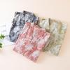 Damen Baumwoll Sommer Kimono-Stil Gaze Bademantel Pyjama, Große Größen, Mittellang Jacquard Nachtwäsche