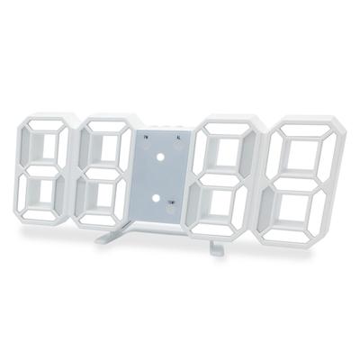 Dijital Çalar Saat 3D LED Dijital Duvar Saati Zaman Tarih Sıcaklık Göstergesi Parlaklık Ayarlanabilir
