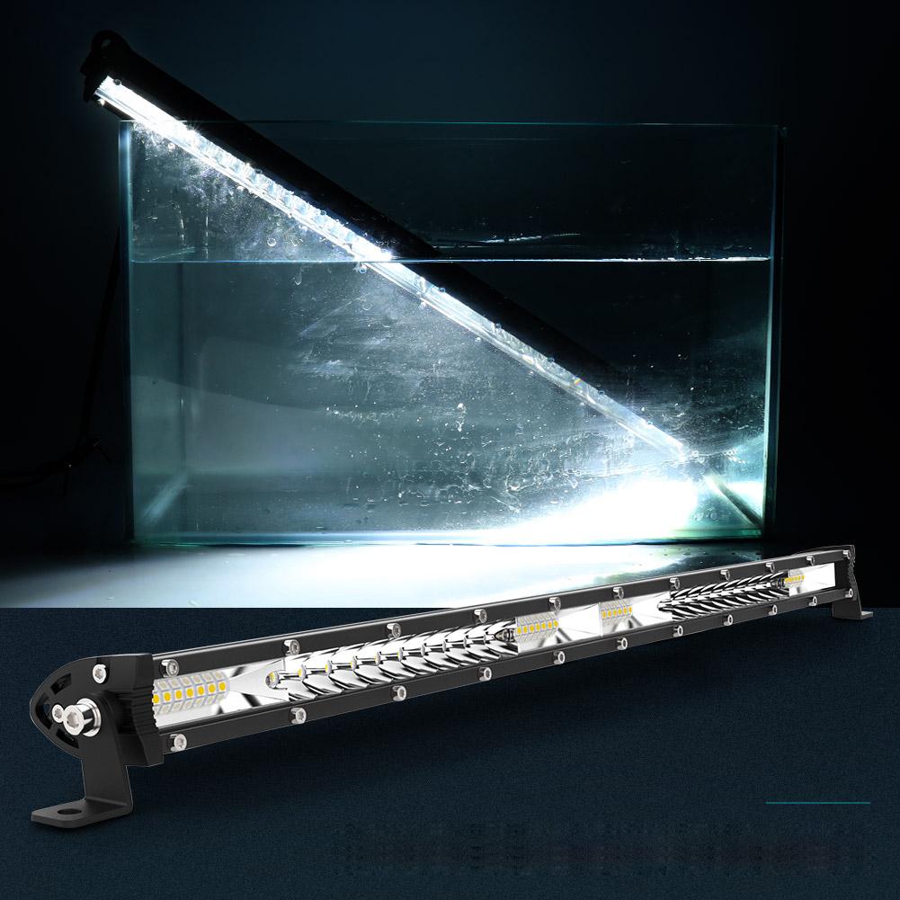 Single Row LED Light Bar 12/20/32 Inch Spot/Flood Combo Beam New IP68 Waterproof 6500K Color Led Work Lights Driving Lamp for Car ATV Truck Neon