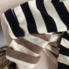 Korean Style Girls' Striped Long-Sleeve T-Shirt - Trendy Toddler Casual Top for Spring & Autumn 2025
