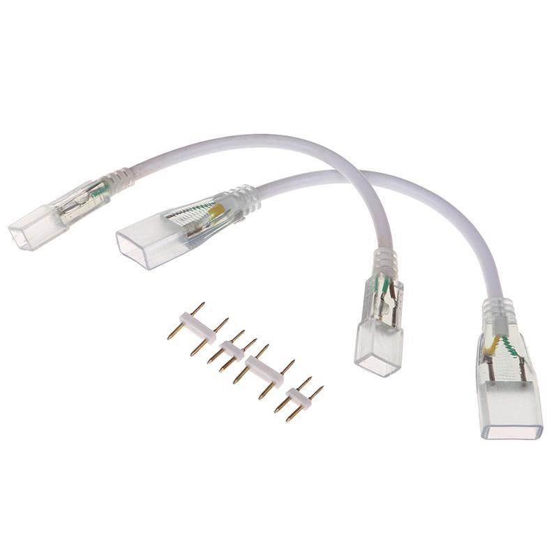 2pinový LED rohový konektor Rgb přímý konektor Střední dvojité konektory