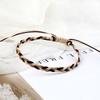 30 Hand-knitted Bracelets & Bangles for Women Men Mulitcolor Wax Line Braided Wristband Yoga Charm Jewelry Gift Adjustable