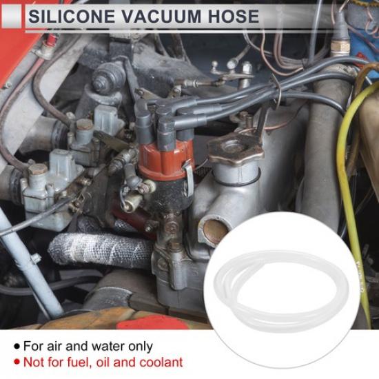 5FT 3/16" 5mm ID 2.5mm Thickness Silicone Vacuum Hose for Air and Water Clear