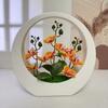 Ornaments Artificial Orchid Pot Plant Decorative Floral Art Moon Shape Imitation Flower Bonsai Home Decor
