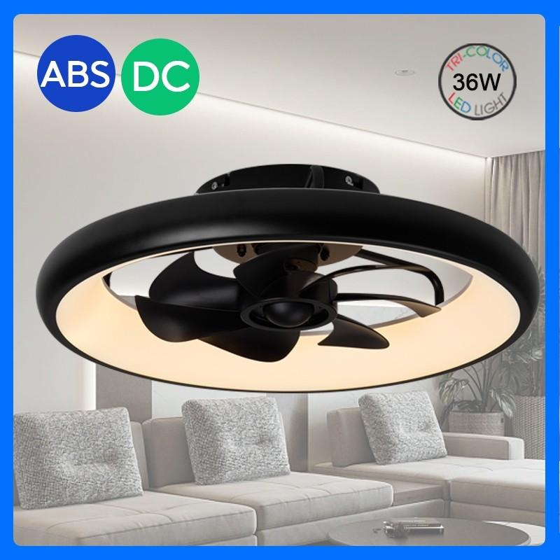 DC Motor Small Electric Ceiling Fan Light Household 6-Speed Strong Wind Ceiling Fan Indoor Remote Control Fan Lamp
