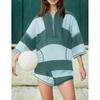 G3223 Women's Striped Sports & Casual Fitness Set