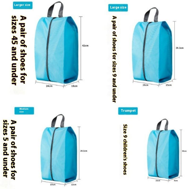 Waterproof Shoe Organizer Bag, Foldable, Dustproof, Storage Bags for Travel, Machine Washable, 1 Pc