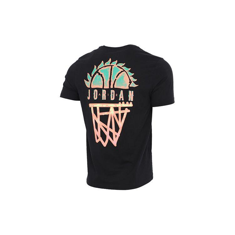 Air Jordan DNA Casual Sport Knit Crew Neck Short Sleeve T-Shirt Men Tops Black CZ8060-010