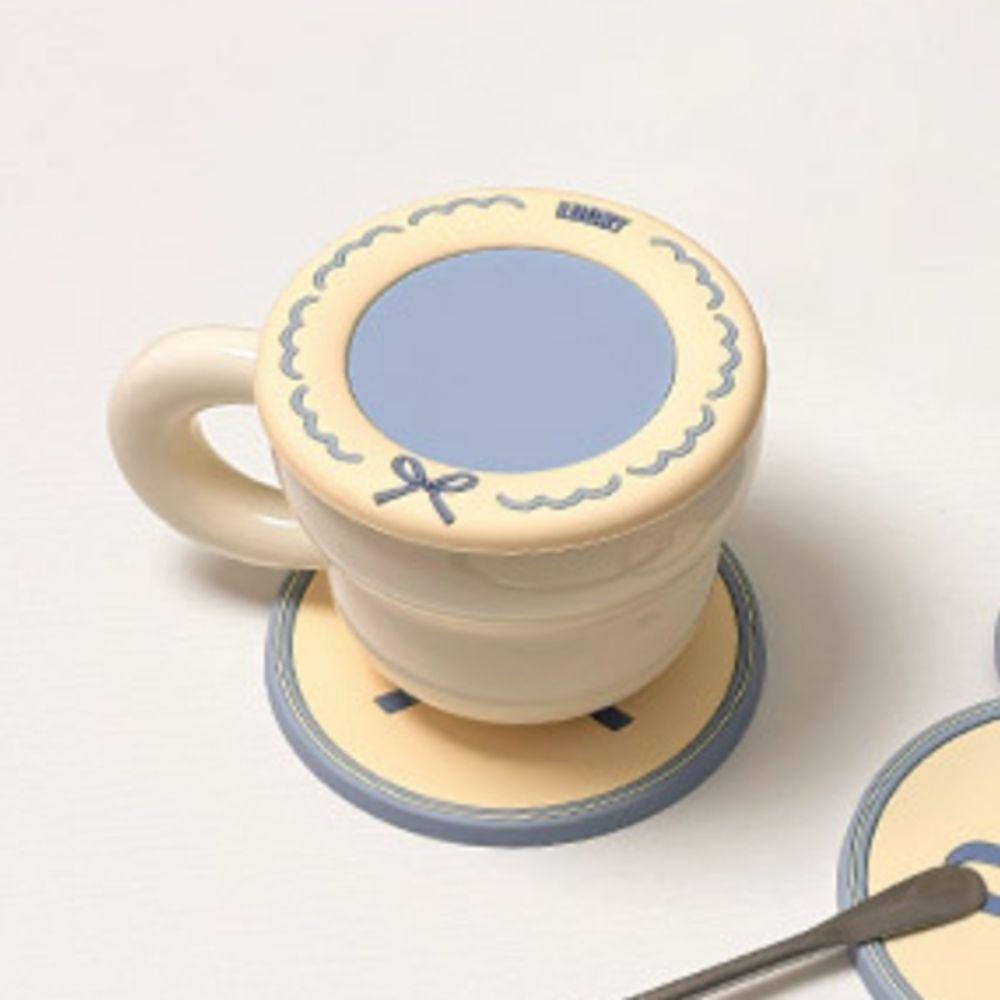 6 Piece Heat-resistant Macaroon Coaster Set Non-slip Drink Pad Household Cup Mat  Study