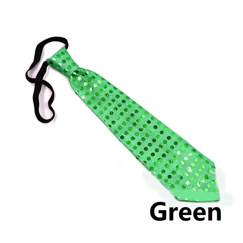 LED luminous tie, glitter sequined luminous tie, concert atmosphere props